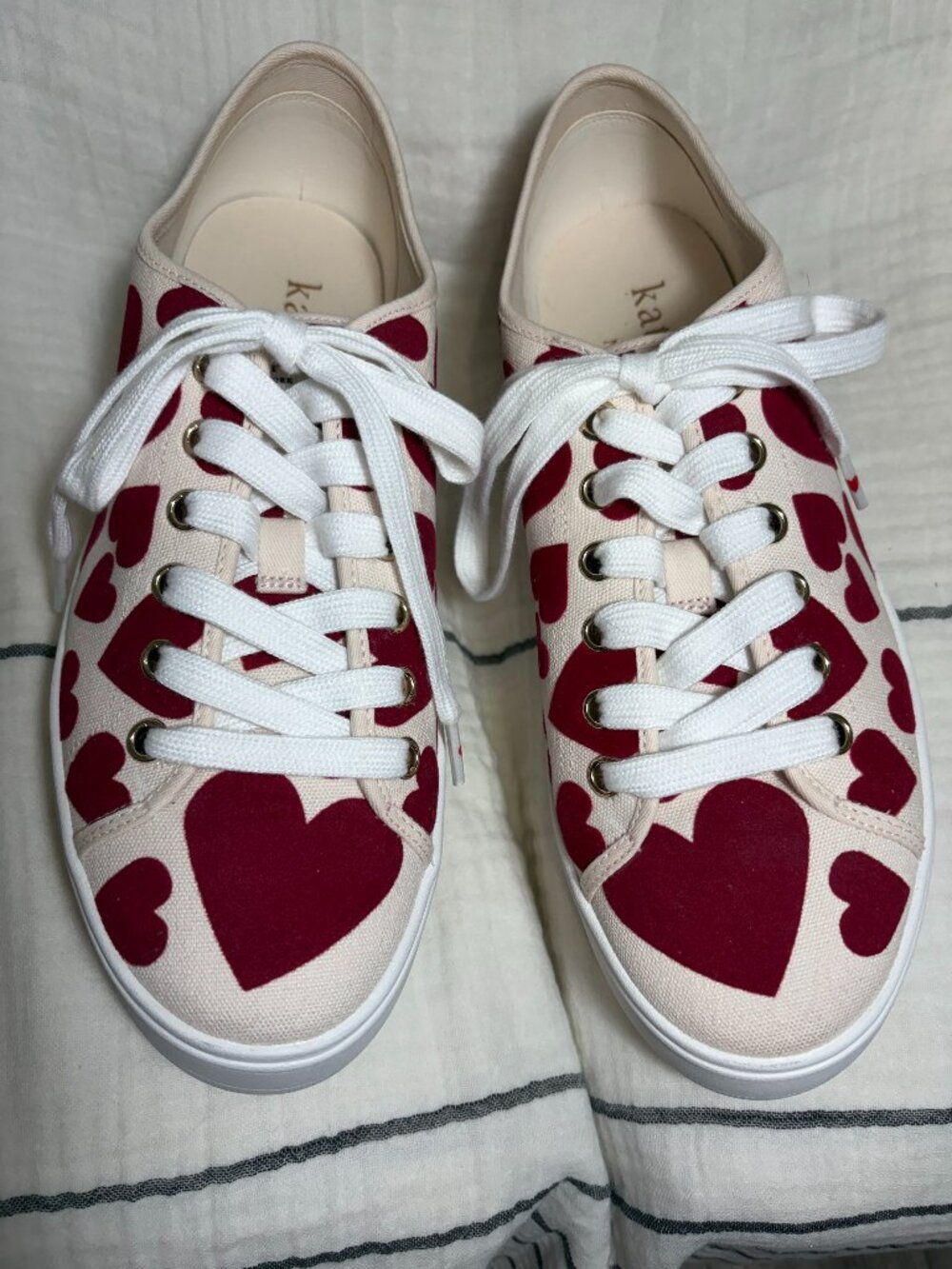 Kate Spade Sweet Hearts Platform Sneakers 9.5